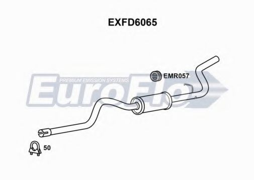EuroFlo EXFD6065 Глушитель выхлопных газов конечный 