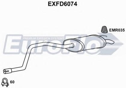 EuroFlo EXFD6074 Глушитель выхлопных газов конечный для FORD MONDEO (Форд Мондэо) EuroFlo EXFD6074 Глушитель выхлопных газов конечный для FORD MONDEO (Форд Мондэо)