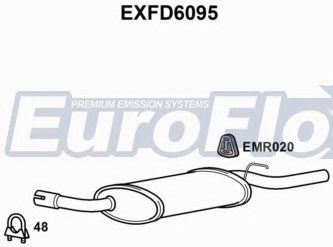 EuroFlo EXFD6095 Глушитель выхлопных газов конечный 