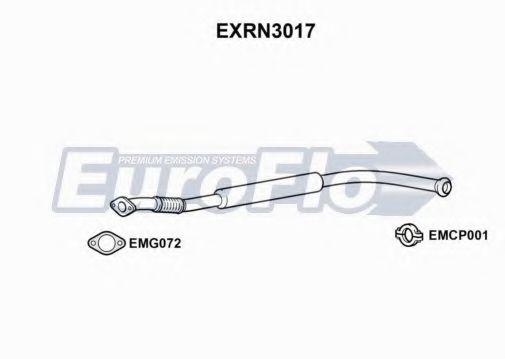 EuroFlo EXRN3017 Средний глушитель выхлопных газов для RENAULT CLIO I (Рено Cлио и) EuroFlo EXRN3017 Средний глушитель выхлопных газов для RENAULT CLIO I (Рено Cлио и)