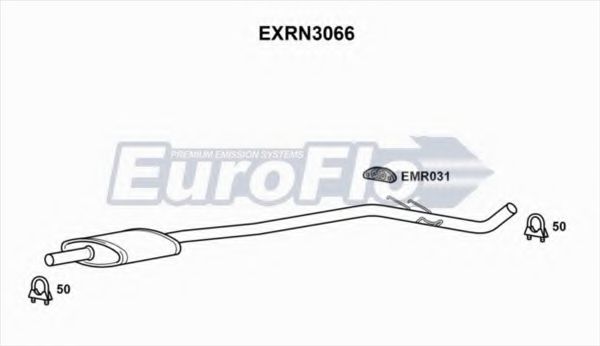 EuroFlo EXRN3066 Средний глушитель выхлопных газов для RENAULT 9 (Рено 9) EuroFlo EXRN3066 Средний глушитель выхлопных газов для RENAULT 9 (Рено 9)
