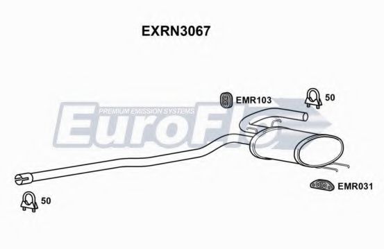 EuroFlo EXRN3067 Средний глушитель выхлопных газов для RENAULT ENCORE (Рено Энcорэ) EuroFlo EXRN3067 Средний глушитель выхлопных газов для RENAULT ENCORE (Рено Энcорэ)
