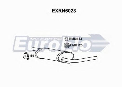 EuroFlo EXRN6023 Глушитель выхлопных газов конечный для RENAULT TRAFIC (Рено Трафик) EuroFlo EXRN6023 Глушитель выхлопных газов конечный для RENAULT TRAFIC (Рено Трафик)