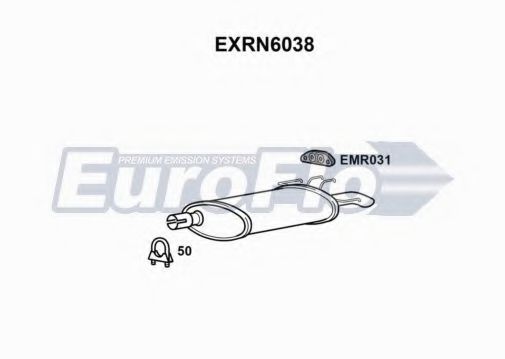 EuroFlo EXRN6038 Глушитель выхлопных газов конечный для RENAULT ESPACE I (Рено Эспаcэ и) EuroFlo EXRN6038 Глушитель выхлопных газов конечный для RENAULT ESPACE I (Рено Эспаcэ и)