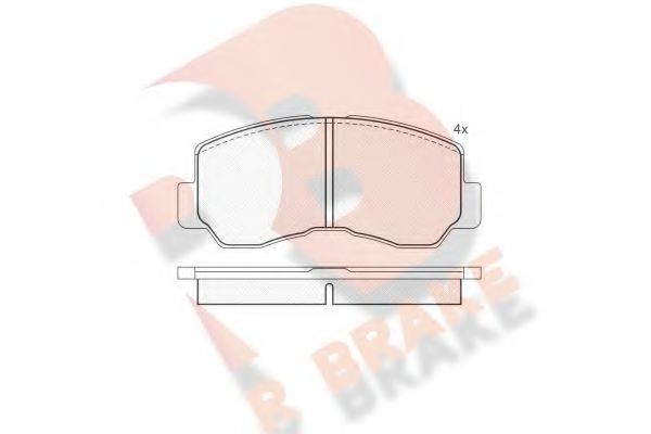 R BRAKE RB0623 Тормозные колодки для MITSUBISHI MONTERO (Митсубиши/митсубиси Монтэро) R BRAKE RB0623 Тормозные колодки для MITSUBISHI MONTERO (Митсубиши/митсубиси Монтэро)