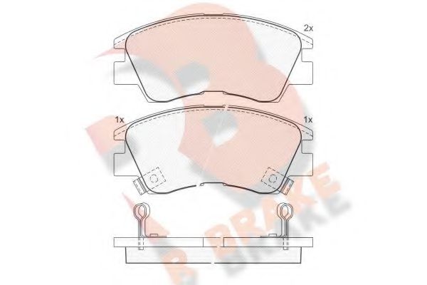 R BRAKE RB0701 Тормозные колодки для MITSUBISHI MONTERO (Митсубиши/митсубиси Монтэро) R BRAKE RB0701 Тормозные колодки для MITSUBISHI MONTERO (Митсубиши/митсубиси Монтэро)