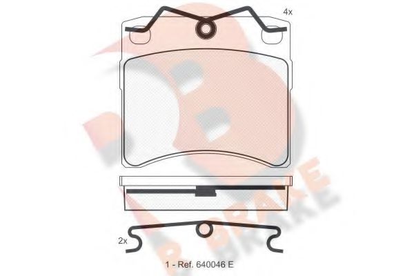 R BRAKE RB0895 Тормозные колодки для VOLKSWAGEN (Фольксваген) R BRAKE RB0895 Тормозные колодки для VOLKSWAGEN (Фольксваген)