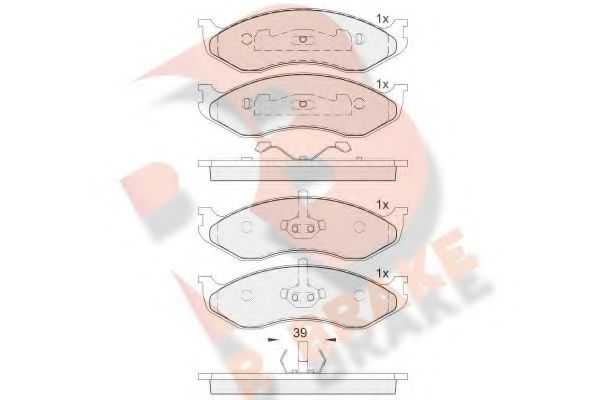 R BRAKE RB0968 Тормозные колодки для JEEP CHEROKEE (Джип Чироки) R BRAKE RB0968 Тормозные колодки для JEEP CHEROKEE (Джип Чироки)