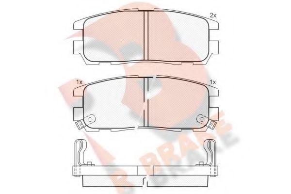 R BRAKE RB0991 Тормозные колодки для ACURA SLX (Акура Слх) R BRAKE RB0991 Тормозные колодки для ACURA SLX (Акура Слх)