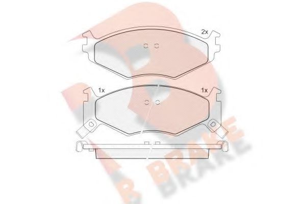 R BRAKE RB1056 Тормозные колодки для DODGE CARAVAN (Додж Караван) R BRAKE RB1056 Тормозные колодки для DODGE CARAVAN (Додж Караван)