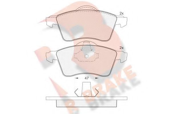 R BRAKE RB1166 Тормозные колодки для VOLKSWAGEN (Фольксваген) R BRAKE RB1166 Тормозные колодки для VOLKSWAGEN (Фольксваген)