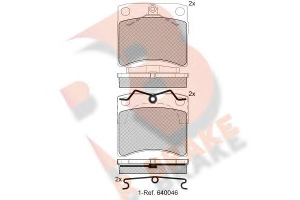 R BRAKE RB1168 Тормозные колодки для VOLKSWAGEN (Фольксваген) R BRAKE RB1168 Тормозные колодки для VOLKSWAGEN (Фольксваген)