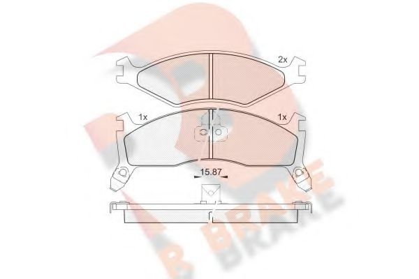 R BRAKE RB1270-205 Тормозные колодки для KIA SPORTAGE (Киа Спортейдж) R BRAKE RB1270-205 Тормозные колодки для KIA SPORTAGE (Киа Спортейдж)