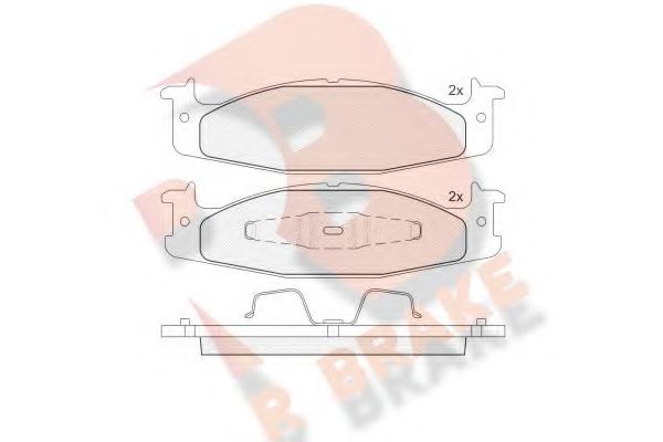 R BRAKE RB1403 Тормозные колодки для FORD-USA (Форд-уса) R BRAKE RB1403 Тормозные колодки для FORD-USA (Форд-уса)