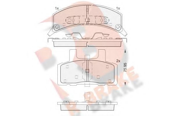 R BRAKE RB1563 Тормозные колодки для CHEVROLET TAHOE (Шевроле Тахоэ) R BRAKE RB1563 Тормозные колодки для CHEVROLET TAHOE (Шевроле Тахоэ)