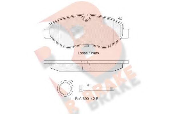 R BRAKE RB1832 Тормозные колодки для IVECO DAILY LINE (Ивеко Даилъ линэ) R BRAKE RB1832 Тормозные колодки для IVECO DAILY LINE (Ивеко Даилъ линэ)