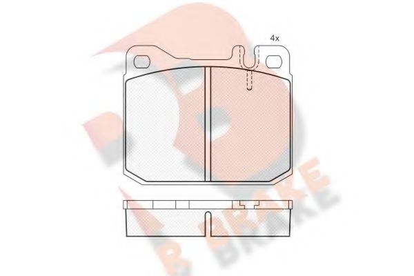 R BRAKE RB1149 Тормозные колодки для VOLKSWAGEN (Фольксваген) R BRAKE RB1149 Тормозные колодки для VOLKSWAGEN (Фольксваген)