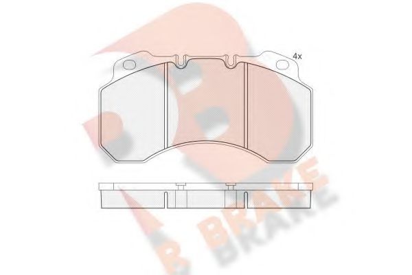 R BRAKE RB1245 Тормозные колодки для NISSAN ECO-T (Ниссан Эcо-т) R BRAKE RB1245 Тормозные колодки для NISSAN ECO-T (Ниссан Эcо-т)