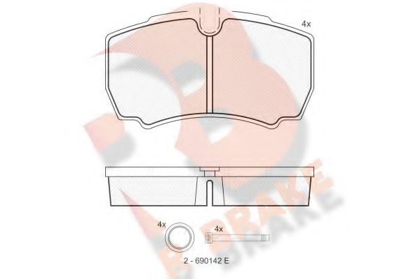 R BRAKE RB1640 Тормозные колодки для IVECO DAILY LINE (Ивеко Даилъ линэ) R BRAKE RB1640 Тормозные колодки для IVECO DAILY LINE (Ивеко Даилъ линэ)