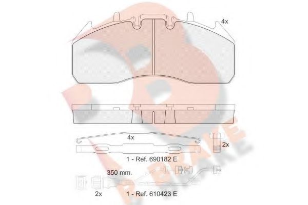 R BRAKE RB1831-122 Тормозные колодки для VOLVO FE II (Вольво Фэ 2) R BRAKE RB1831-122 Тормозные колодки для VOLVO FE II (Вольво Фэ 2)