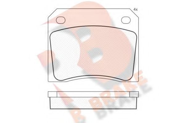 R BRAKE RB0036 Тормозные колодки для DAIMLER (Даймлер) R BRAKE RB0036 Тормозные колодки для DAIMLER (Даймлер)