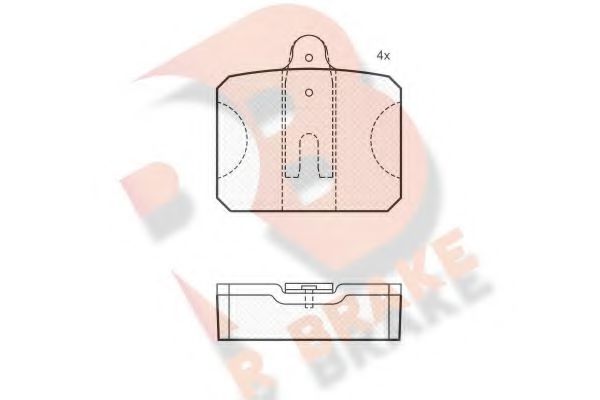 R BRAKE RB0114 Тормозные колодки для SKODA (Шкода) R BRAKE RB0114 Тормозные колодки для SKODA (Шкода)