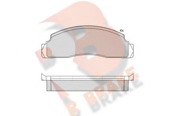 R BRAKE RB0183 Тормозные колодки для FORD FIESTA (Форд Фиэста) R BRAKE RB0183 Тормозные колодки для FORD FIESTA (Форд Фиэста)