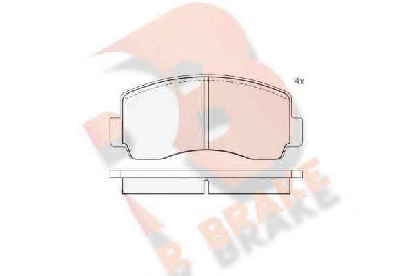 R BRAKE RB0207 Тормозные колодки для MITSUBISHI FORTE (Митсубиши/митсубиси Фортэ) R BRAKE RB0207 Тормозные колодки для MITSUBISHI FORTE (Митсубиши/митсубиси Фортэ)