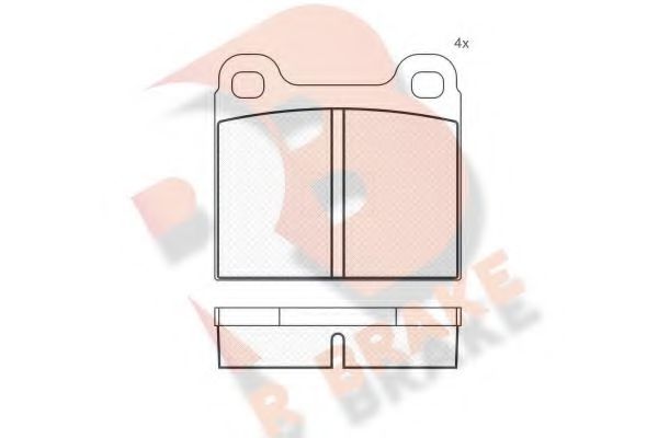 R BRAKE RB0221 Тормозные колодки для VOLKSWAGEN JETTA (Фольксваген Жэтта) R BRAKE RB0221 Тормозные колодки для VOLKSWAGEN JETTA (Фольксваген Жэтта)
