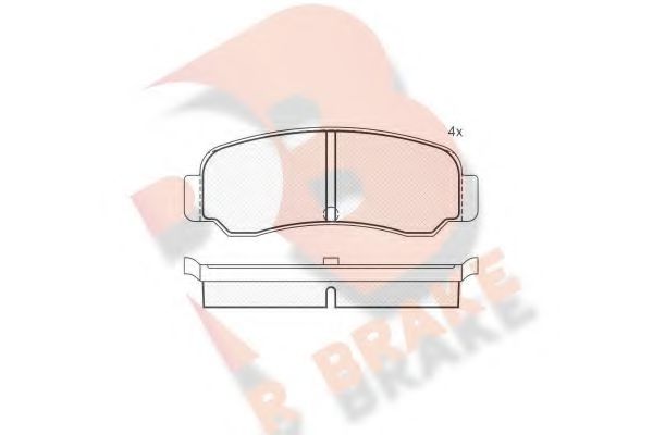 R BRAKE RB0274 Тормозные колодки для MITSUBISHI LANCER (Митсубиши/митсубиси Ланcэр) R BRAKE RB0274 Тормозные колодки для MITSUBISHI LANCER (Митсубиши/митсубиси Ланcэр)
