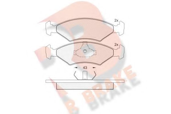 R BRAKE RB0329 Тормозные колодки для FORD FIESTA (Форд Фиэста) R BRAKE RB0329 Тормозные колодки для FORD FIESTA (Форд Фиэста)