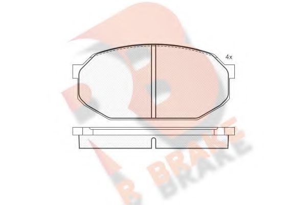 R BRAKE RB0401 Тормозные колодки для MITSUBISHI LANCER (Митсубиши/митсубиси Ланcэр) R BRAKE RB0401 Тормозные колодки для MITSUBISHI LANCER (Митсубиши/митсубиси Ланcэр)