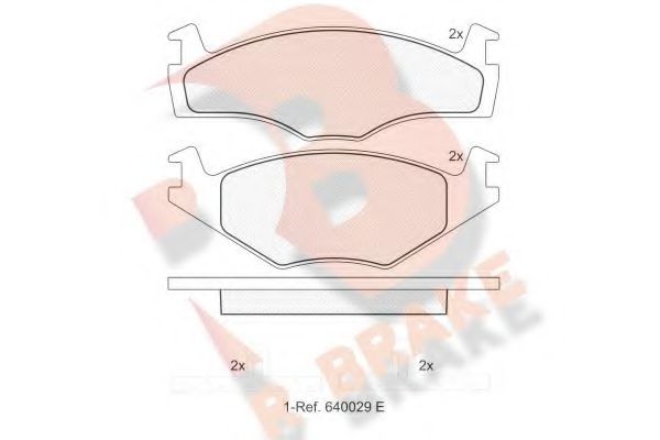 R BRAKE RB0459 Тормозные колодки для VOLKSWAGEN POLO (Фольксваген Поло) R BRAKE RB0459 Тормозные колодки для VOLKSWAGEN POLO (Фольксваген Поло)
