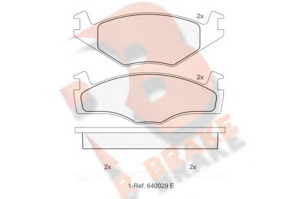 R BRAKE RB0460 Тормозные колодки для VOLKSWAGEN SCIROCCO (Фольксваген Сcироccо) R BRAKE RB0460 Тормозные колодки для VOLKSWAGEN SCIROCCO (Фольксваген Сcироccо)