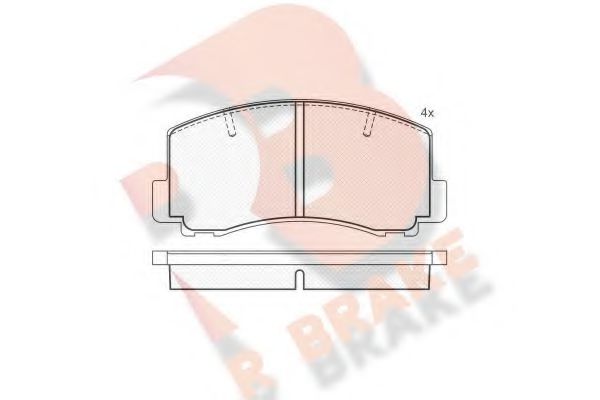 R BRAKE RB0502 Тормозные колодки для MITSUBISHI TREDIA (Митсубиши/митсубиси Трэдиа) R BRAKE RB0502 Тормозные колодки для MITSUBISHI TREDIA (Митсубиши/митсубиси Трэдиа)