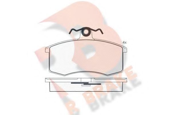 R BRAKE RB0552 Тормозные колодки для ZAZ (Заз) R BRAKE RB0552 Тормозные колодки для ZAZ (Заз)