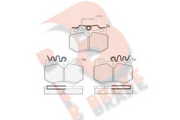 R BRAKE RB0553 Тормозные колодки для PEUGEOT 205 I (Пежо 205 и) R BRAKE RB0553 Тормозные колодки для PEUGEOT 205 I (Пежо 205 и)