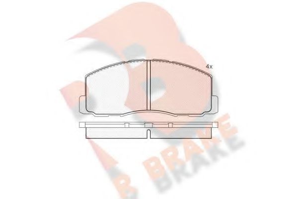 R BRAKE RB0602 Тормозные колодки для MITSUBISHI MIRAGE (Митсубиши/митсубиси Мирагэ) R BRAKE RB0602 Тормозные колодки для MITSUBISHI MIRAGE (Митсубиши/митсубиси Мирагэ)