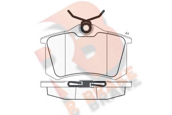 R BRAKE RB0697 Тормозные колодки для VOLKSWAGEN (Фольксваген) R BRAKE RB0697 Тормозные колодки для VOLKSWAGEN (Фольксваген)