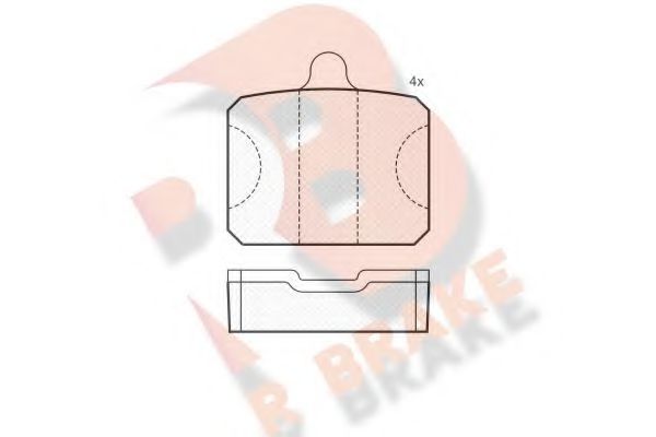 R BRAKE RB0737 Тормозные колодки для SKODA (Шкода) R BRAKE RB0737 Тормозные колодки для SKODA (Шкода)