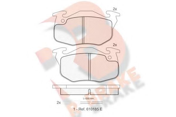R BRAKE RB0746 Тормозные колодки для RENAULT SUPER 5 (Рено Супэр 5) R BRAKE RB0746 Тормозные колодки для RENAULT SUPER 5 (Рено Супэр 5)