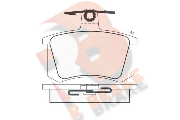 R BRAKE RB0784 Тормозные колодки для AUDI 100 (Ауди 100) R BRAKE RB0784 Тормозные колодки для AUDI 100 (Ауди 100)