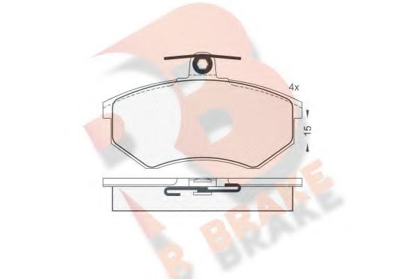 R BRAKE RB0835 Тормозные колодки для AUDI 100 (Ауди 100) R BRAKE RB0835 Тормозные колодки для AUDI 100 (Ауди 100)