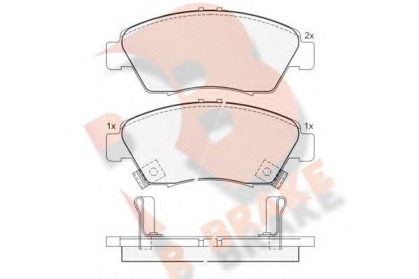 R BRAKE RB0959 Тормозные колодки для ACURA RSX (Акура Рсx) R BRAKE RB0959 Тормозные колодки для ACURA RSX (Акура Рсx)