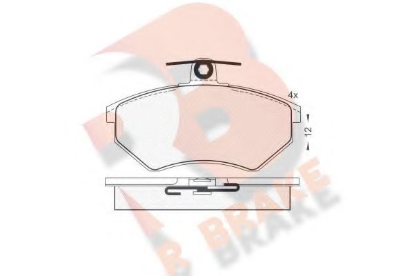 R BRAKE RB1011 Тормозные колодки для VOLKSWAGEN (Фольксваген) R BRAKE RB1011 Тормозные колодки для VOLKSWAGEN (Фольксваген)
