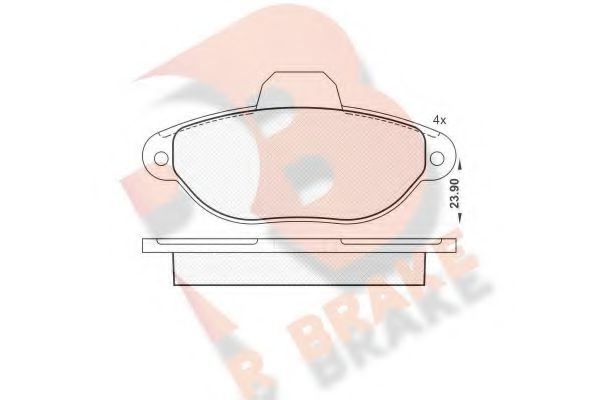 R BRAKE RB1018 Тормозные колодки для FIAT 500 (Фиат 500) R BRAKE RB1018 Тормозные колодки для FIAT 500 (Фиат 500)
