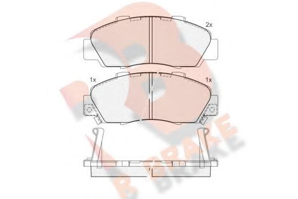 R BRAKE RB1019 Тормозные колодки для ACURA VIGOR (Акура Vигор)