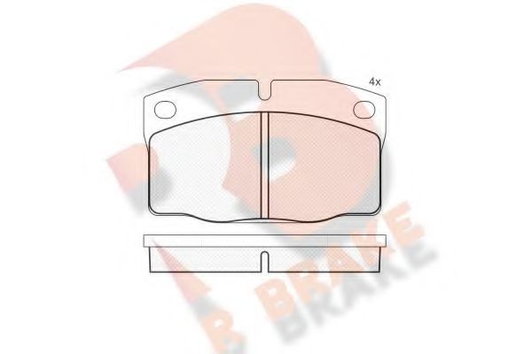 R BRAKE RB1092 Тормозные колодки для DAEWOO (Дэу) R BRAKE RB1092 Тормозные колодки для DAEWOO (Дэу)
