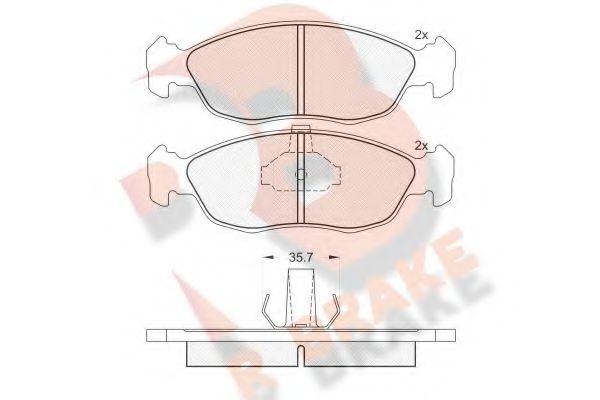 R BRAKE RB1121 Тормозные колодки для CITROëN (Cитроëн) R BRAKE RB1121 Тормозные колодки для CITROëN (Cитроëн)