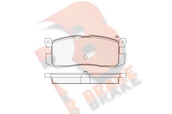 R BRAKE RB1160 Тормозные колодки для MAZDA (Мазда) R BRAKE RB1160 Тормозные колодки для MAZDA (Мазда)